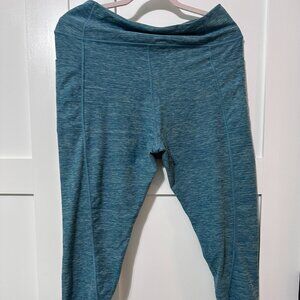 Victoria's Secret On Point Flow Yoga Leggings blue/green Size XL